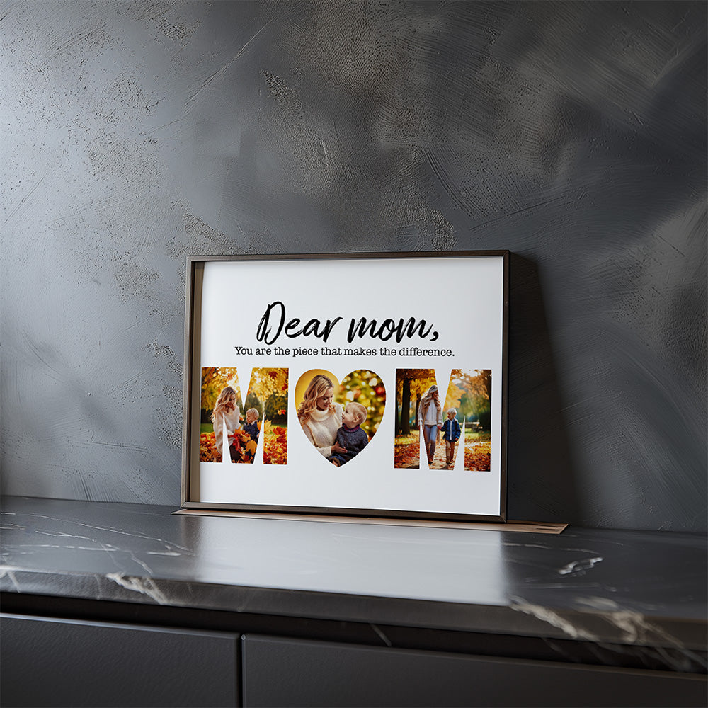 Custom MOM Photo Collage Poster