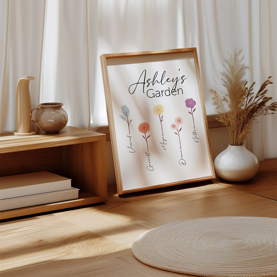 Custom Mom's Garden Poster