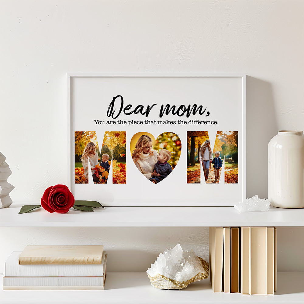 Custom MOM Photo Collage Poster