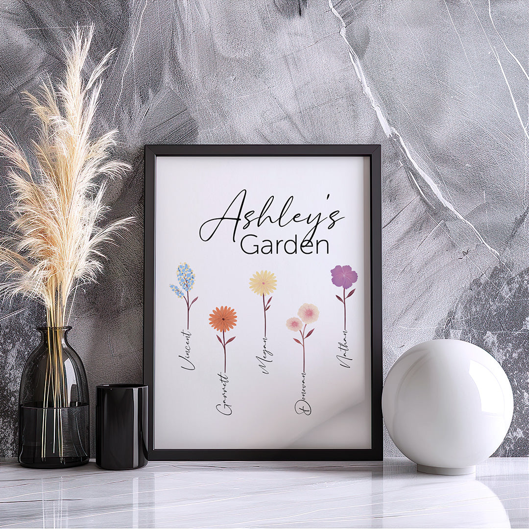 Custom Mom's Garden Poster