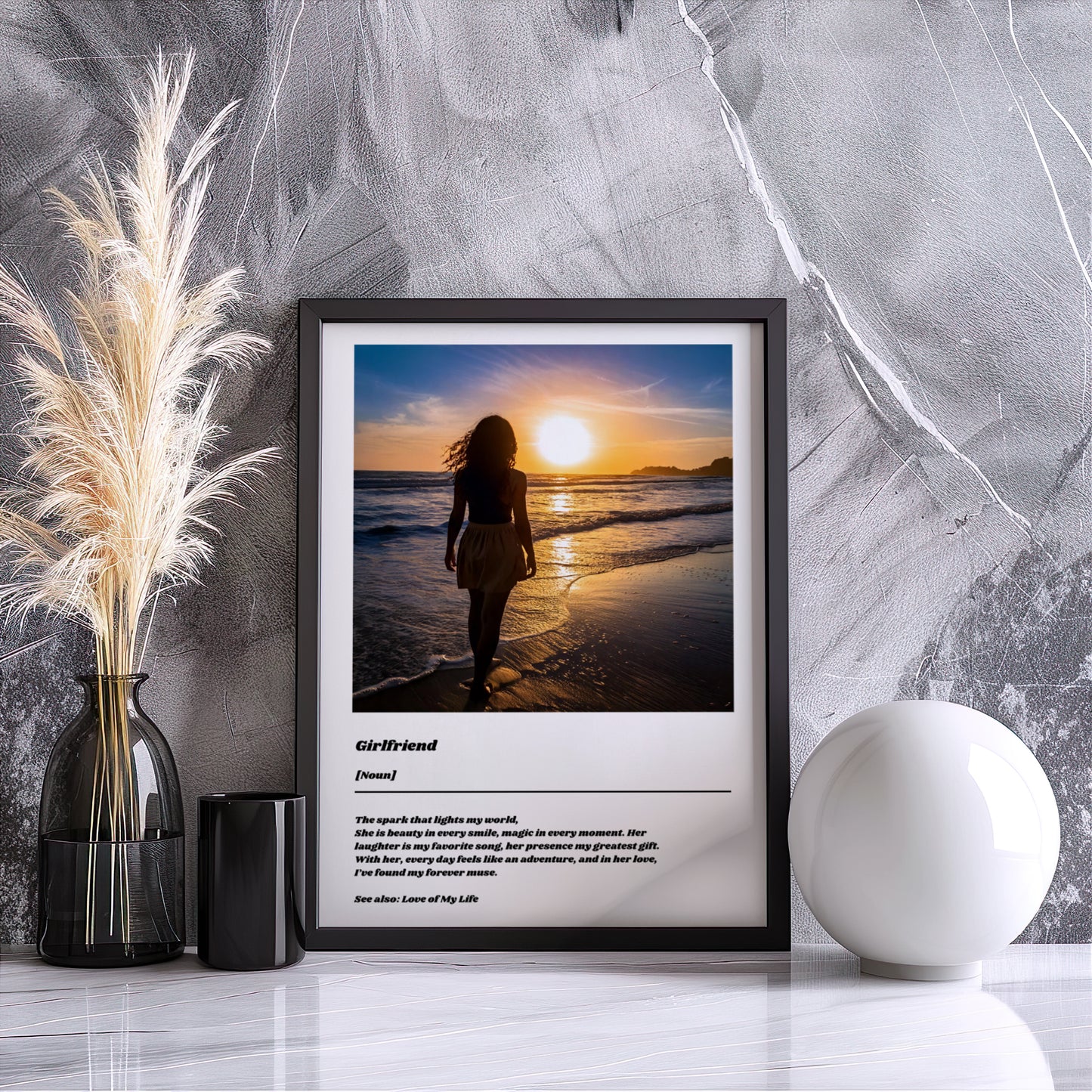 Custom Girlfriend Definition Poster
