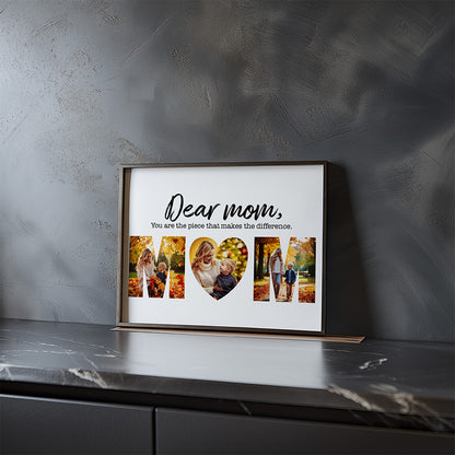 Custom MOM Photo Collage Poster