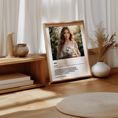 Custom Wife Definition Poster