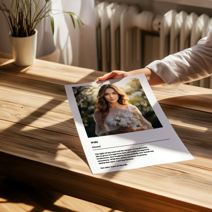 Custom Wife Definition Poster