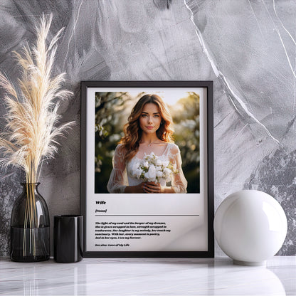 Custom Wife Definition Poster
