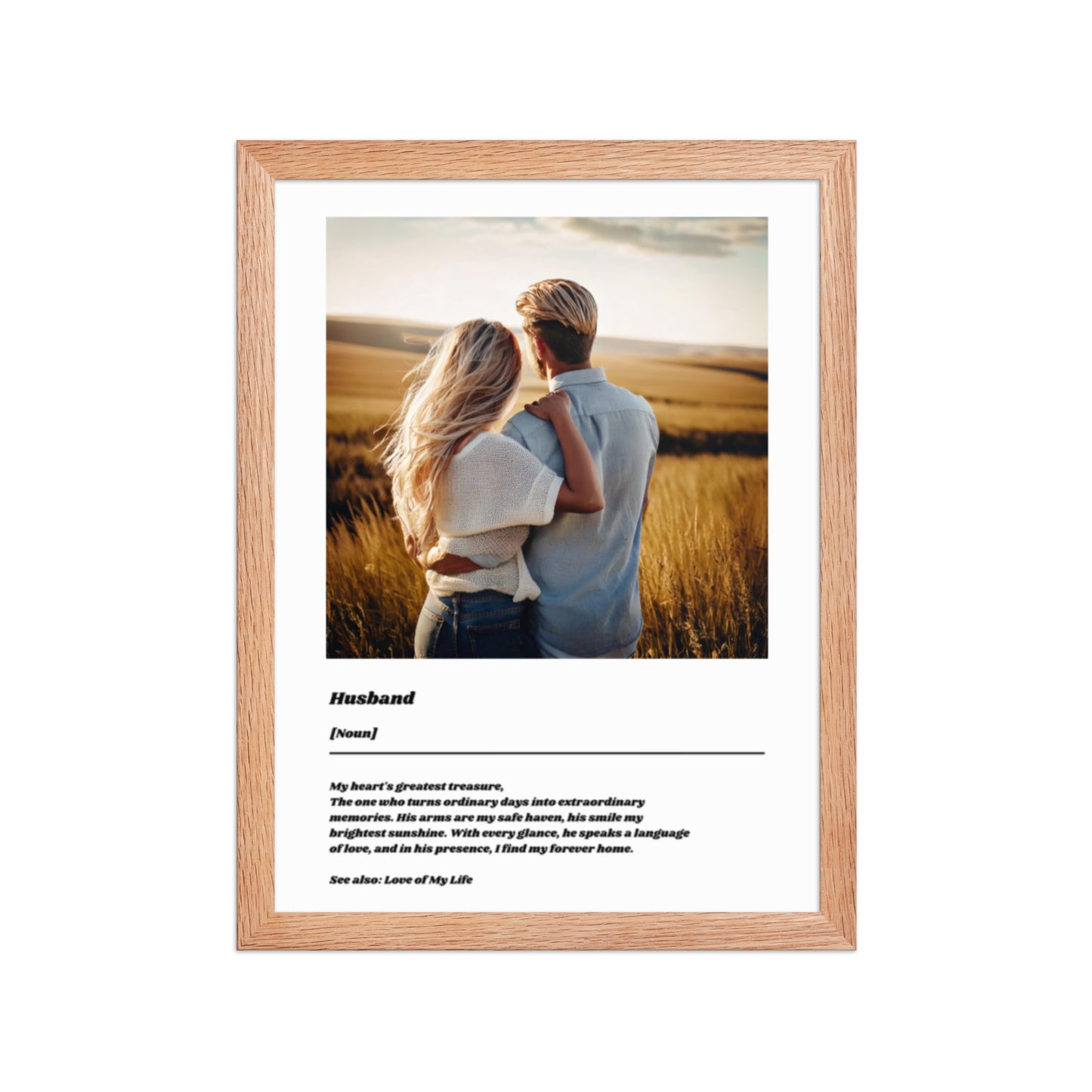 Custom Husband Definition Poster