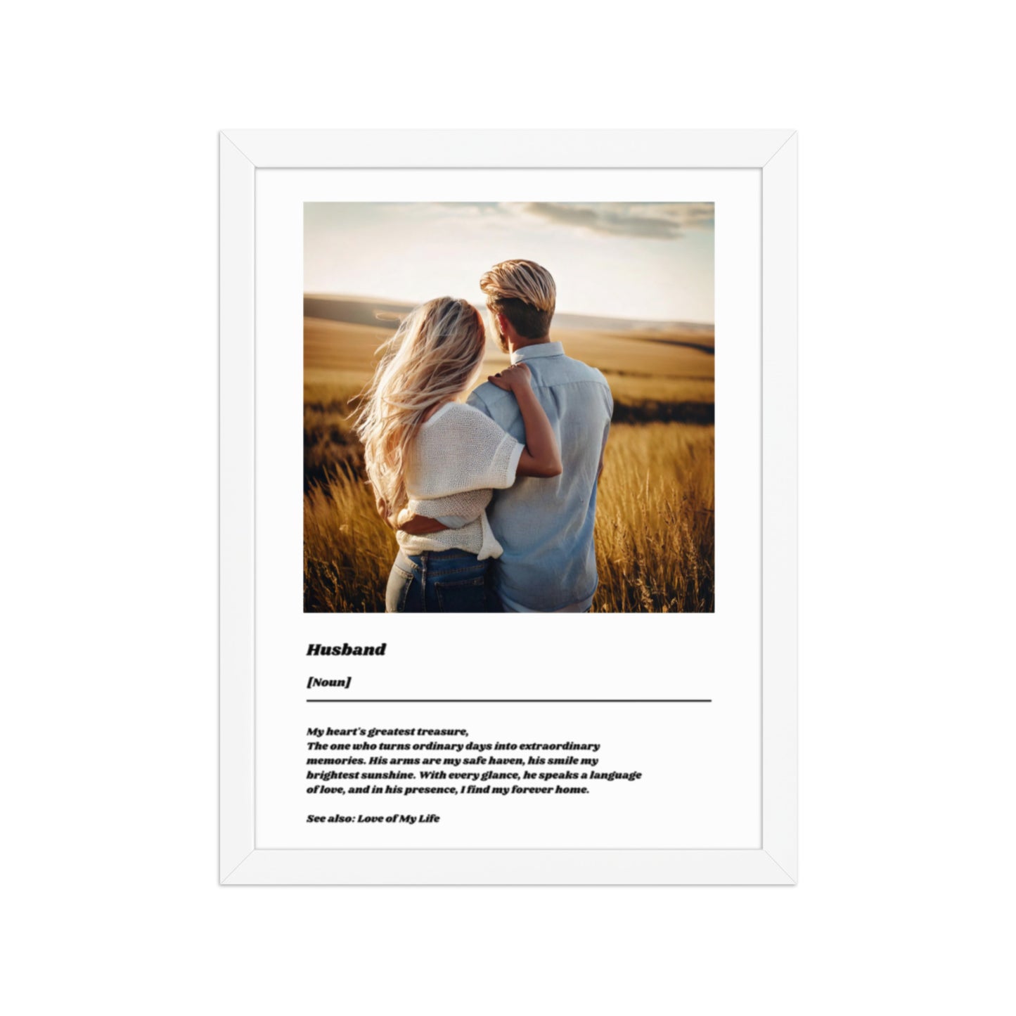 Custom Husband Definition Poster